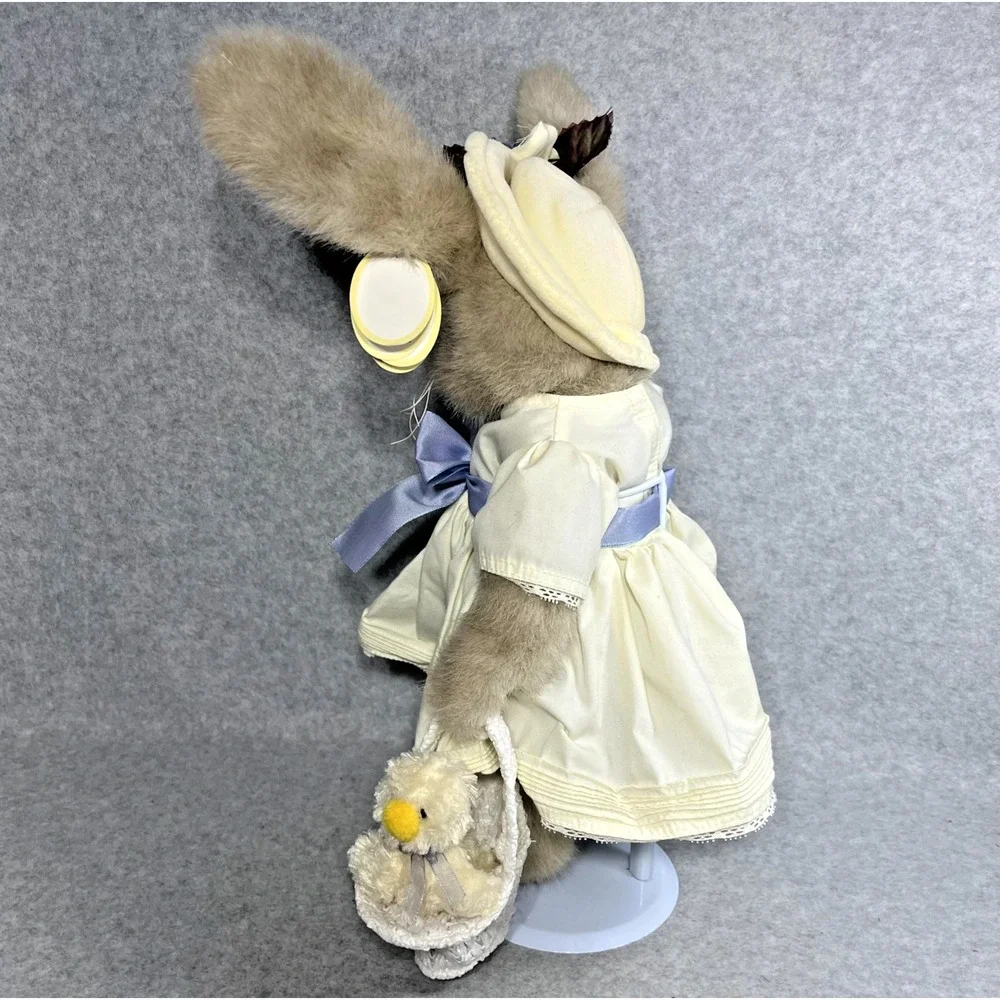 Vintage Bearington Collection Tulip Ducky Bunny Plush Basket Easter Limited 1077